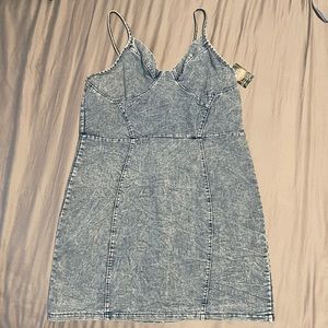 Mini blue jean dress